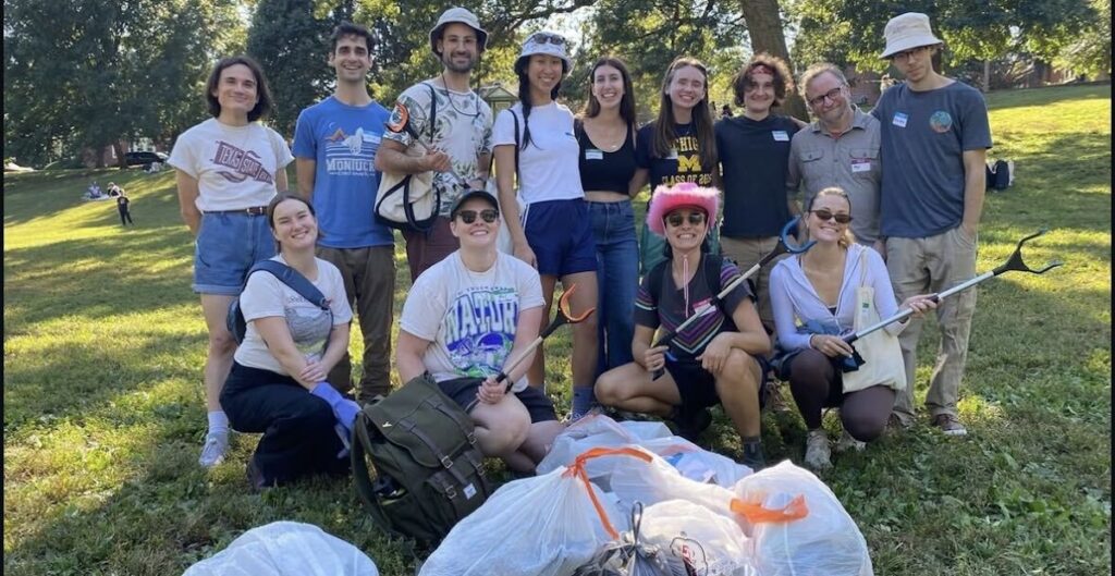 Volunteers gathered to clean trash off Philly streets