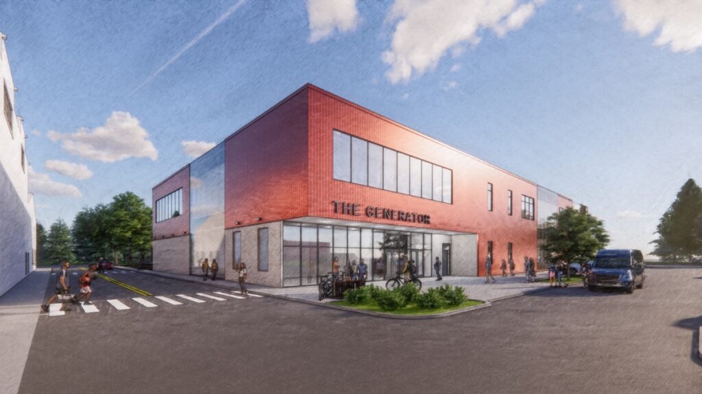 A rendering of a workforce development center for Philadelphia Youth Basketball