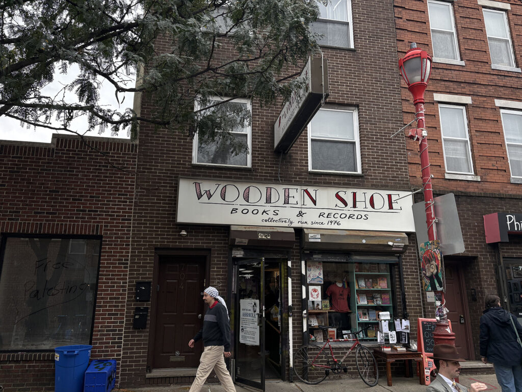wooden-shoes-bookstore-philadelphia Wooden Shoe Bookstore’s South Street facade